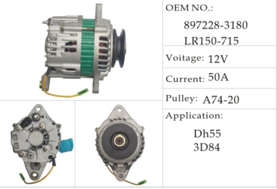 12V 50A A74-20 두산 생성기 DH55 4JB1 897228-3180 LR15-715